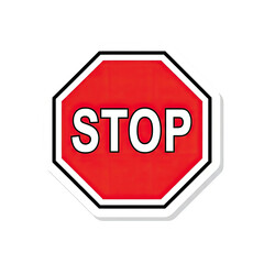 Obraz premium stop road sign