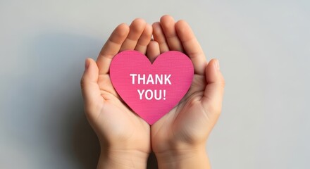 Heartfelt Gratitude Child s Hands Holding a Thank You Heart Appreciation Love Kindness Gratitude Gesture Support Caring