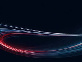 Abstract light trails in a dark background