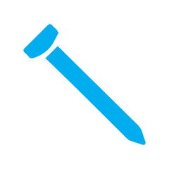 Construction nail colored icon