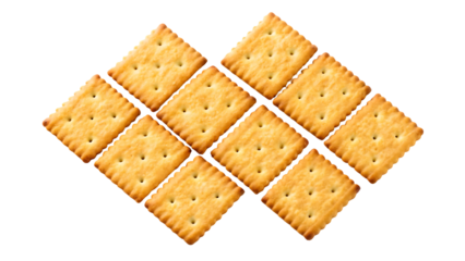 crackers  isolated on white background or transparent background, png cut out, ready to bring joy to any space