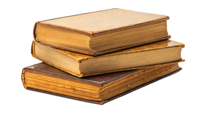 old books isolated on white  isolated on white background or transparent background, png cut out, ready to bring joy to any space