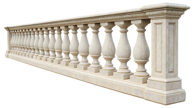 stone baluster  isolated on white background or transparent background, png cut out, ready to bring joy to any space