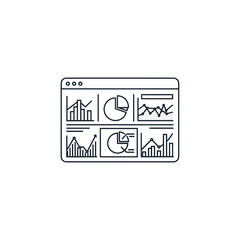Data Analysis Dashboard Visualizing Key Metrics and Trends