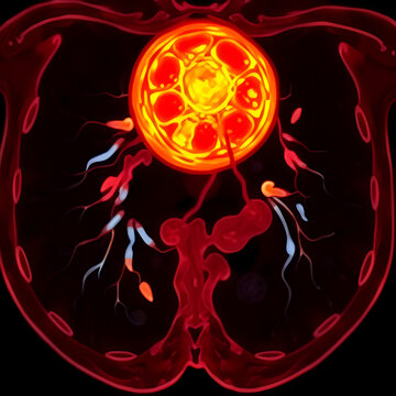 Adenocarcinoma. Metastatic nodule