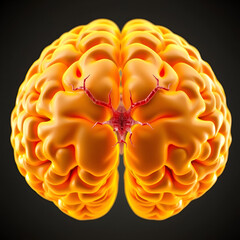 Hypothalamic nuclei, 3D illustration