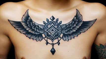 ventre plat percing et tatouage 2