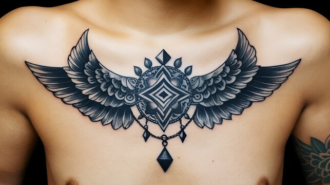 ventre plat percing et tatouage 2