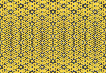 Seamless Tile Decoration Textile Texture Luxury Background Art Symmetric Graphic Endless Interior Shape Perspective Fashion Digital Wallpaper Design Fabric Geometric Cloth Template Visual Pattern.