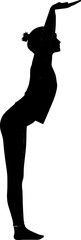  Yoga Poses Silhouette Vector | Meditative Exercise Clipart | EPS Line Art Illustration