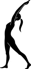  Yoga Poses Silhouette Vector | Meditative Exercise Clipart | EPS Line Art Illustration