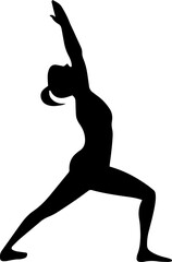  Yoga Poses Silhouette Vector | Meditative Exercise Clipart | EPS Line Art Illustration
