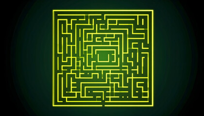 Green Maze Top View