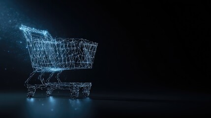 Abstract digital shopping cart