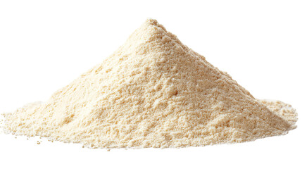 Garlic Powder in a Pile on Transparent Background