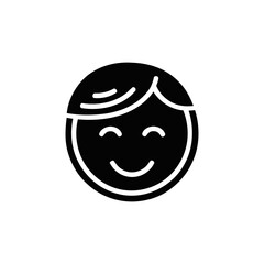 Smiley face mask vector art illustration with a happy design