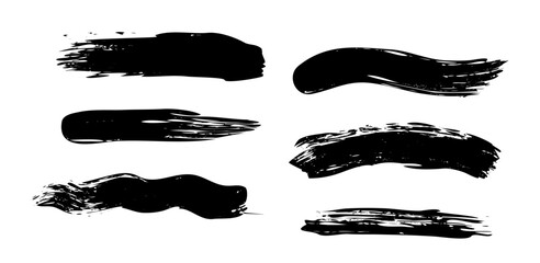 Vector black paint on white background