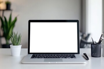 Plakat white screen laptop mock up