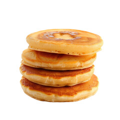 Stack of golden brown pancakes
