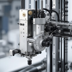 Linear actuator with linkage mechanism.  Precise, high-performance motion system