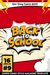 vector illustration of a comic book
