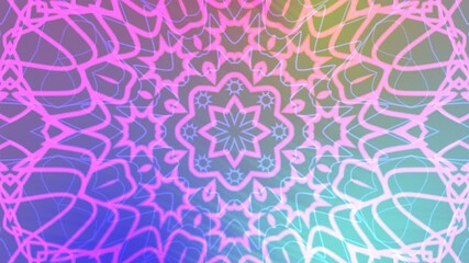 Vibrant abstract background with neon pink mandala pattern, perfect for eye-catching designs, digital art, and creative projects, bringing a modern, psychedelic feel. - Powered by Adobe