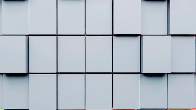 Abstract architectural wall with geometric pattern and creative design elements construction
