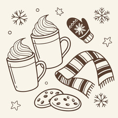 set of christmas cookies