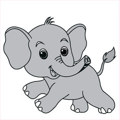 Fototapeta premium Elephant in Natural Habitat