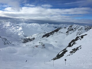 Ski resort in the alps