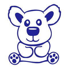 Bear Happy Smile Cute Teddy Friendly Comic Grizzly