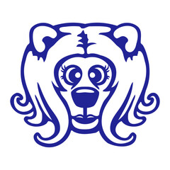 Bear Girl Long Hair Teddy Cute Beautiful Woman