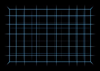 A grid of intersecting lines on a black background