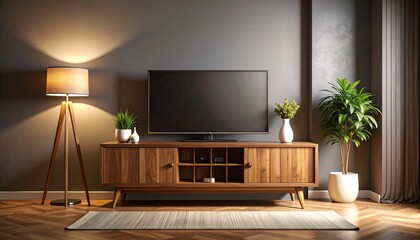 Modern living room with TV