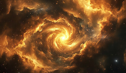 Obraz premium Golden Light Rays Emerging from Clouds Dramatic Heavenly Scene