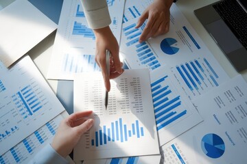 Analytic review and evaluation of business performance statistics report