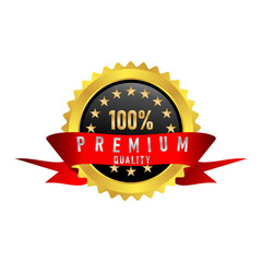 100% Premium Quality Gold Medal Badge with Red Ribbon and Best Quality Assurance
