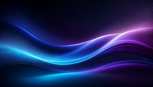 abstract grainy blue purple color gradient wave black background glowing light dark backdrop