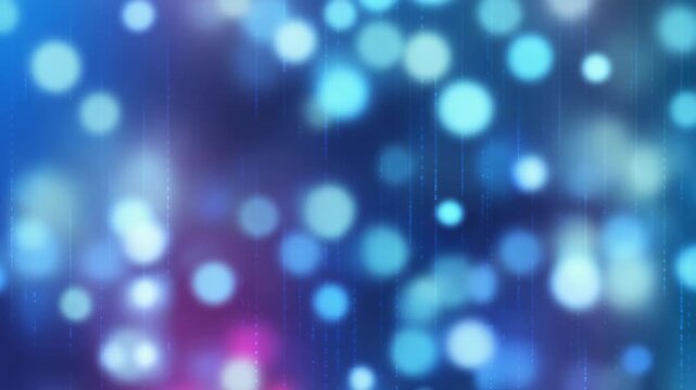 Colorful Abstract Bokeh Lights with Vibrant Neon Hues and Soft Focus