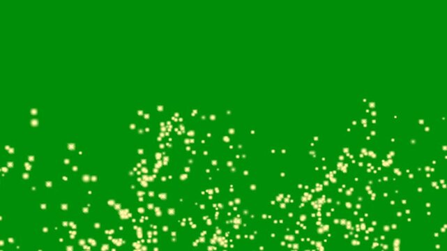 Firefly Glow on Green Screen 4k, Easy editable green screen video, high quality vector 3D illustration. Top choice green screen background