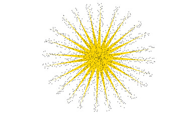 vector illustration of a golden star