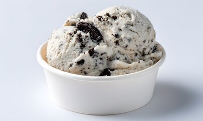 scoop of cookies and cream-style ice cream