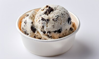 scoop of cookies and cream-style ice cream
