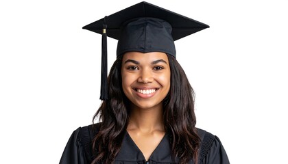 Smiling graduate woman