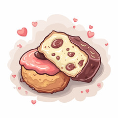 Cute Candy And Cake Design