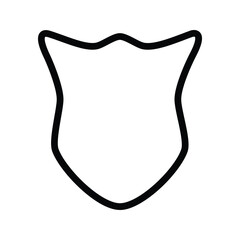 Shield Icon. Illustration of an Ancient War Shield. Symbol of Protection.