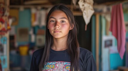 Young Indigenous Girl Portrait