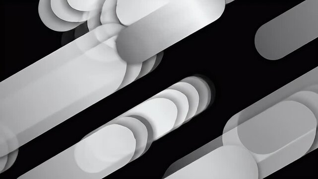 Abstract grayscale shapes