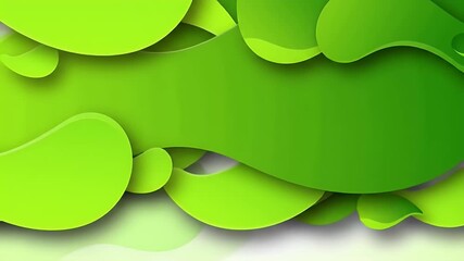 Abstract green shapes design