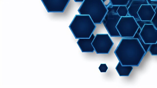 Abstract hexagon animation background